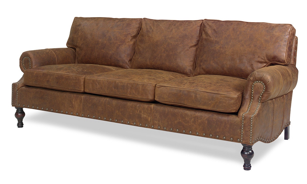 McKinley Leather Living Room Bronson Sofa 2174ML Hickory Furniture