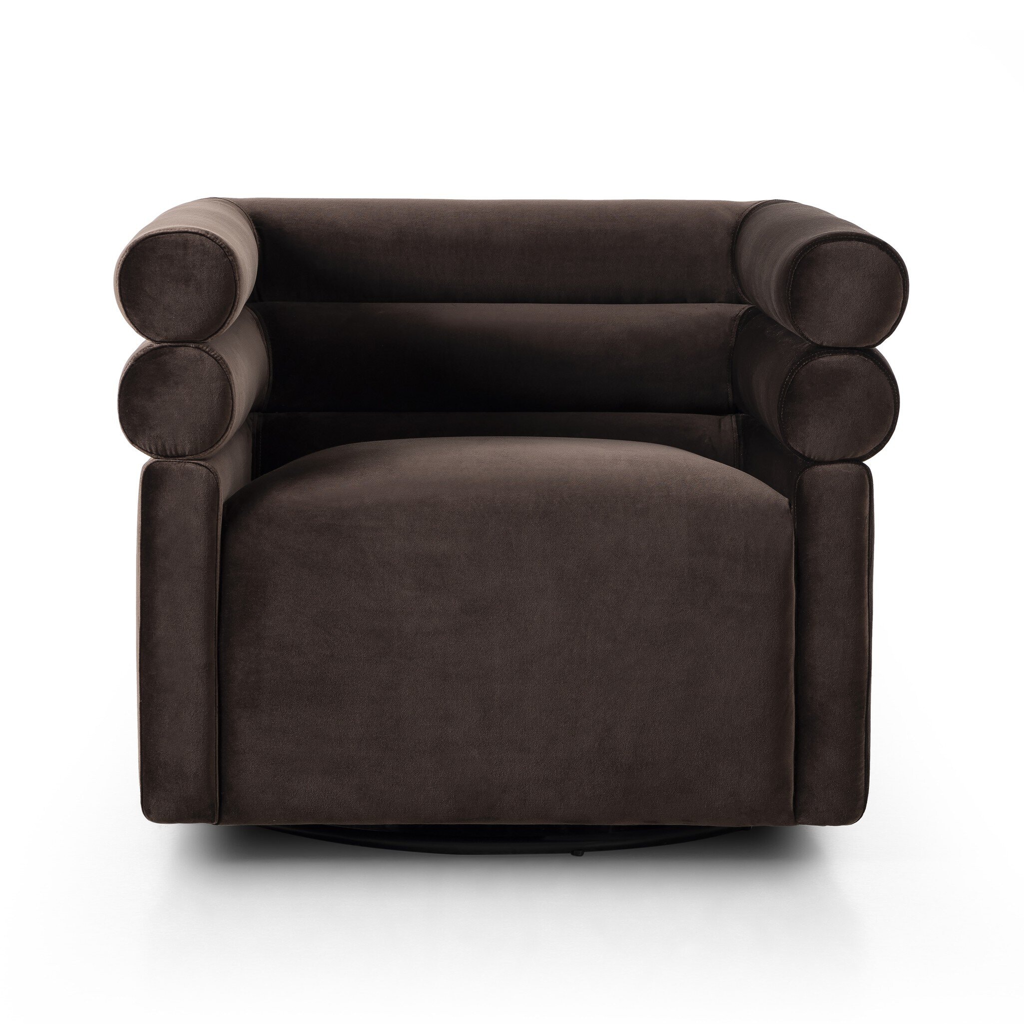 Four Hands Evie Swivel Chair - Surrey Cocoa 225262-003