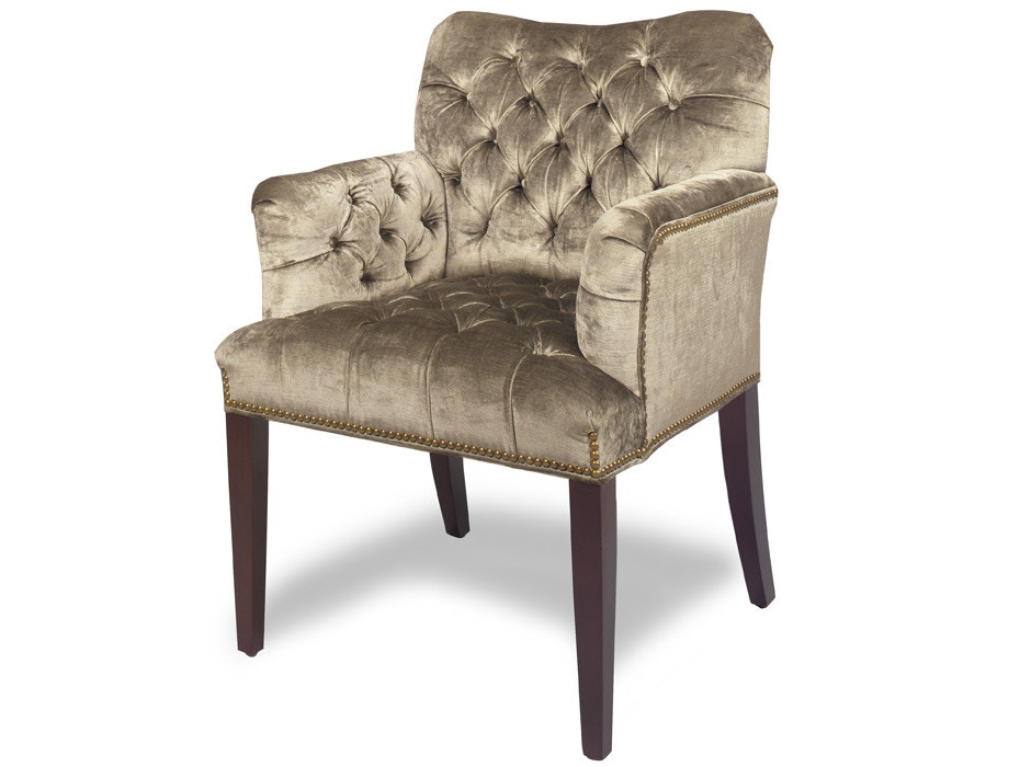 McKinley Leather Louis Tufted Chair 227