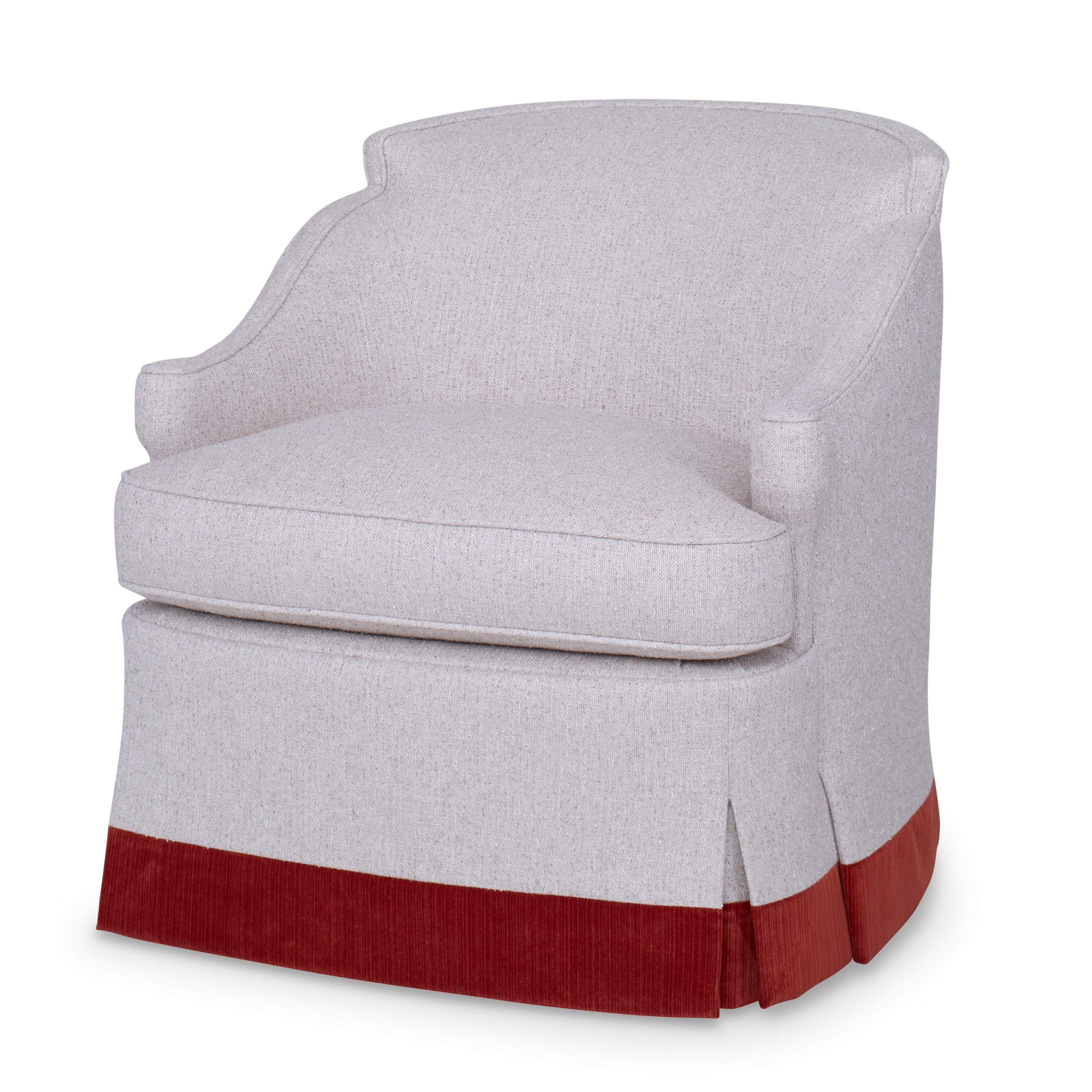 Ambella Home Barbara Swivel Chair Skirted 228-00