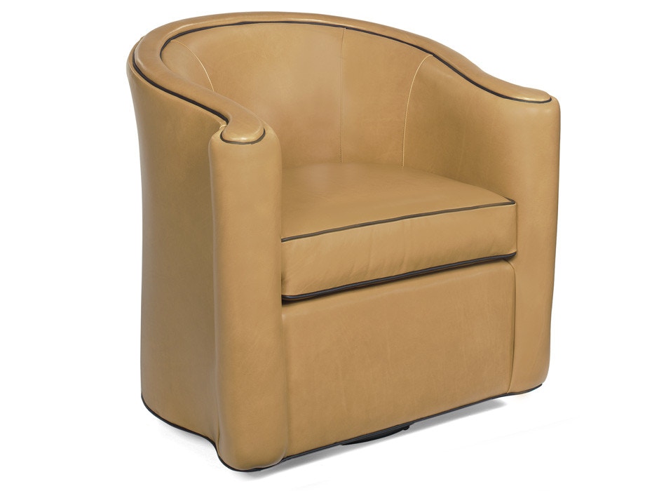 McKinley Leather Delaney Swivel Chair 233-S