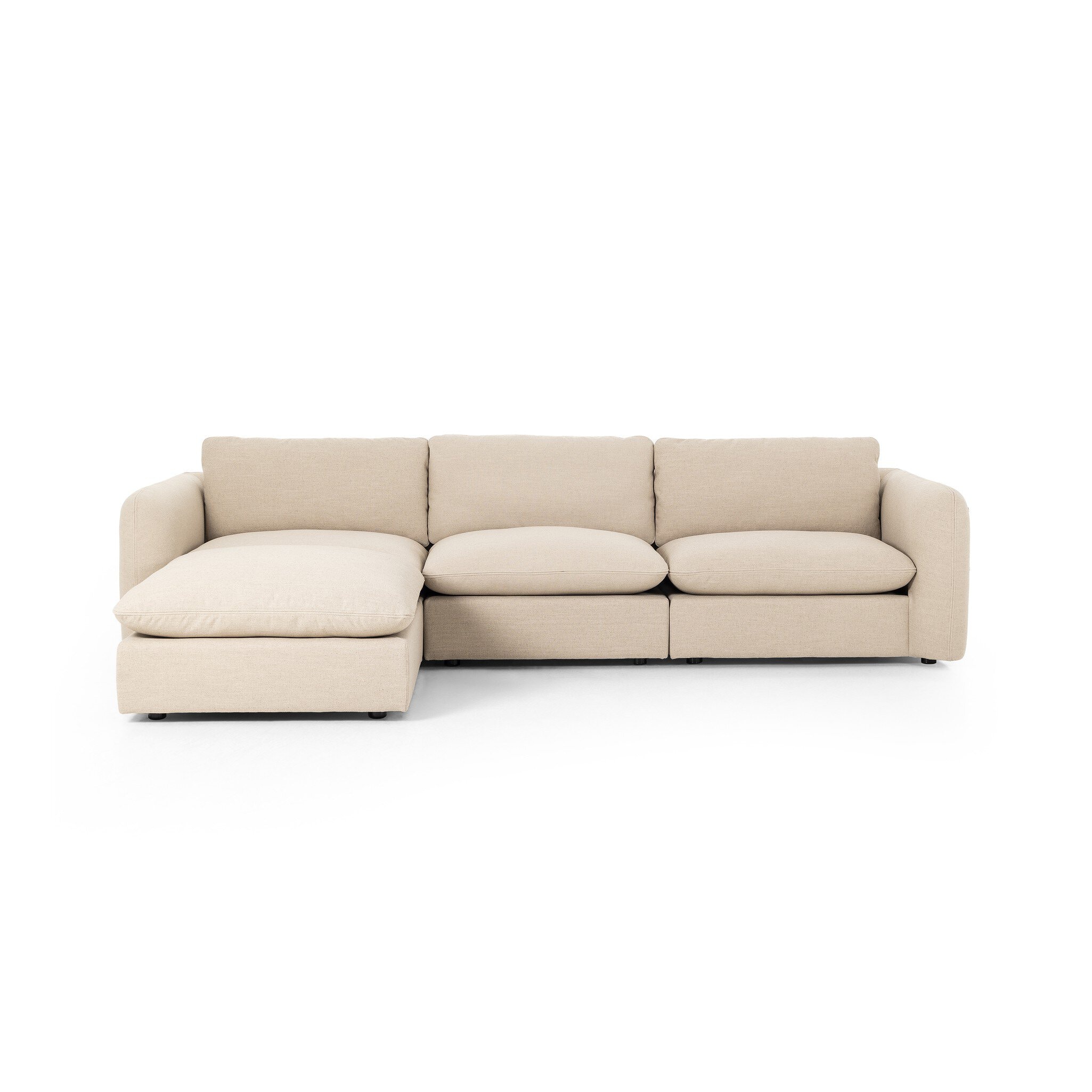 Four Hands Ingel 3-Piece Sectional - Antwerp Taupe 239338-001