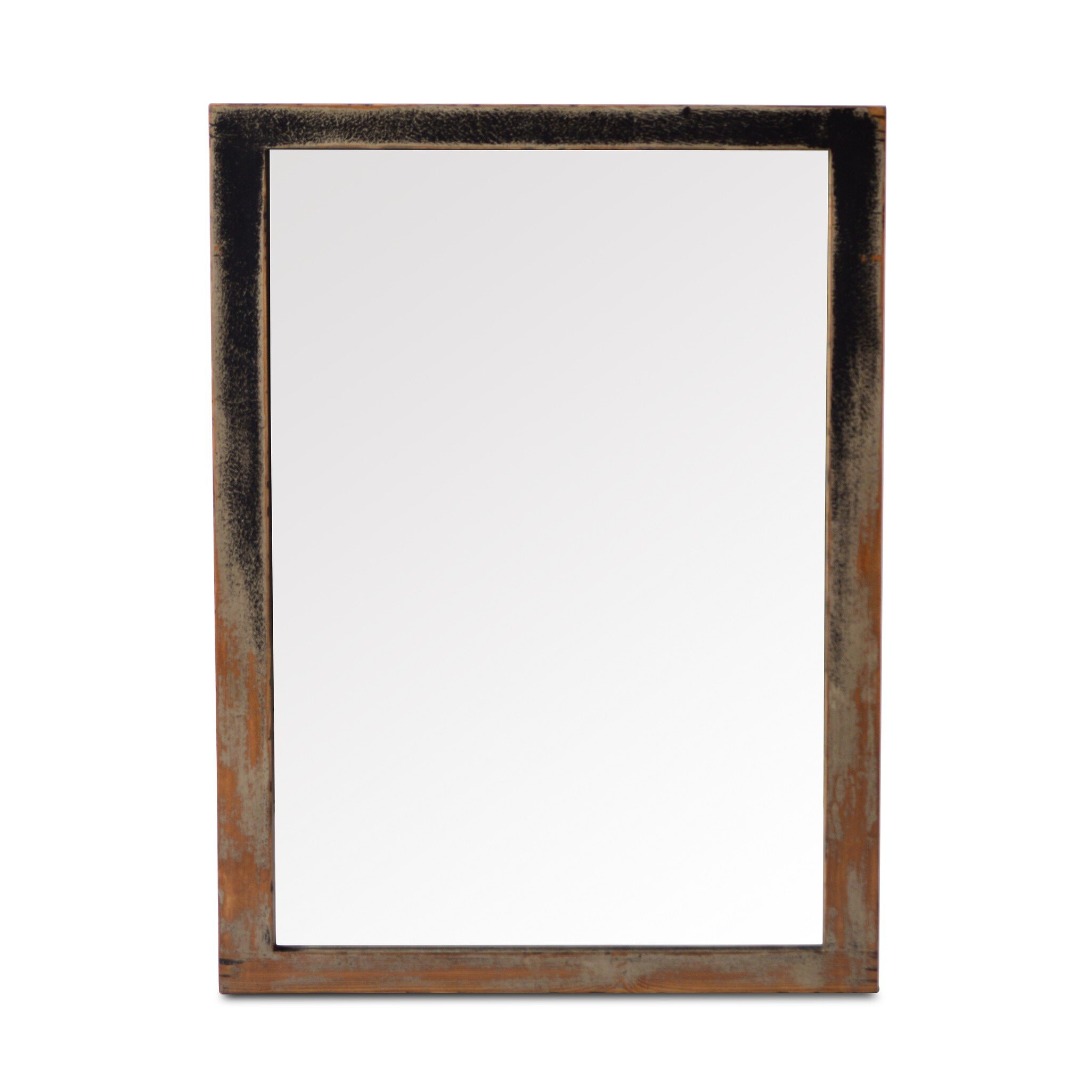 Four Hands Hitchens Wall Mirror - Worn Black 239640-001