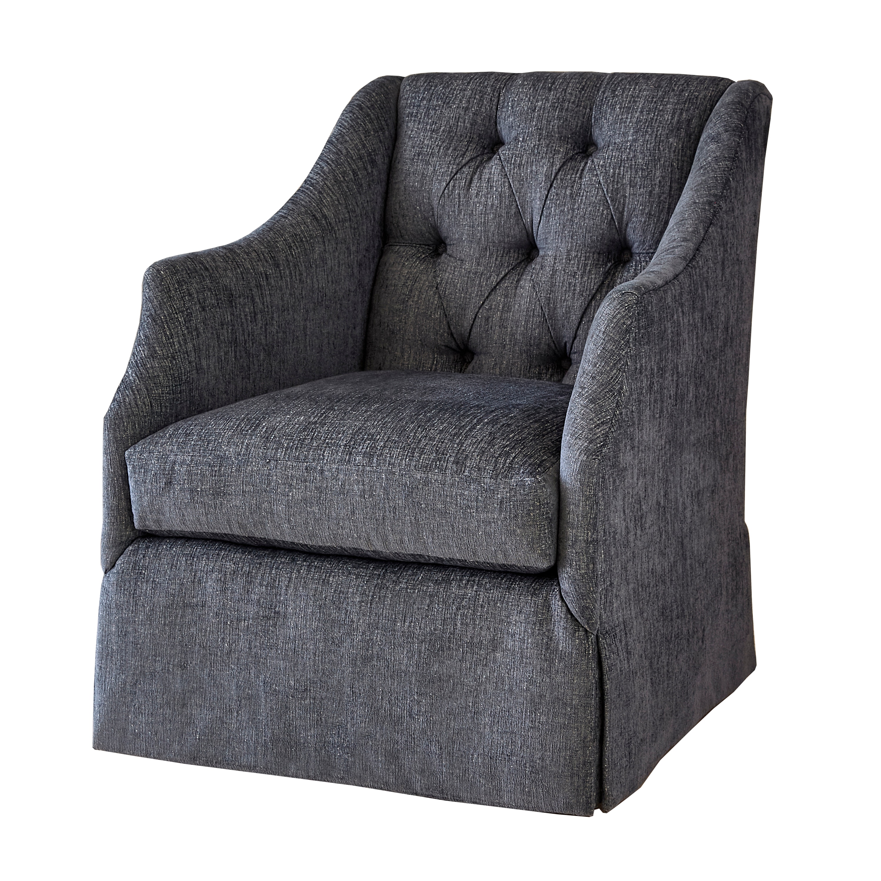 Ambella Home Claudette Chair Skirted WithTufted Back 242-00