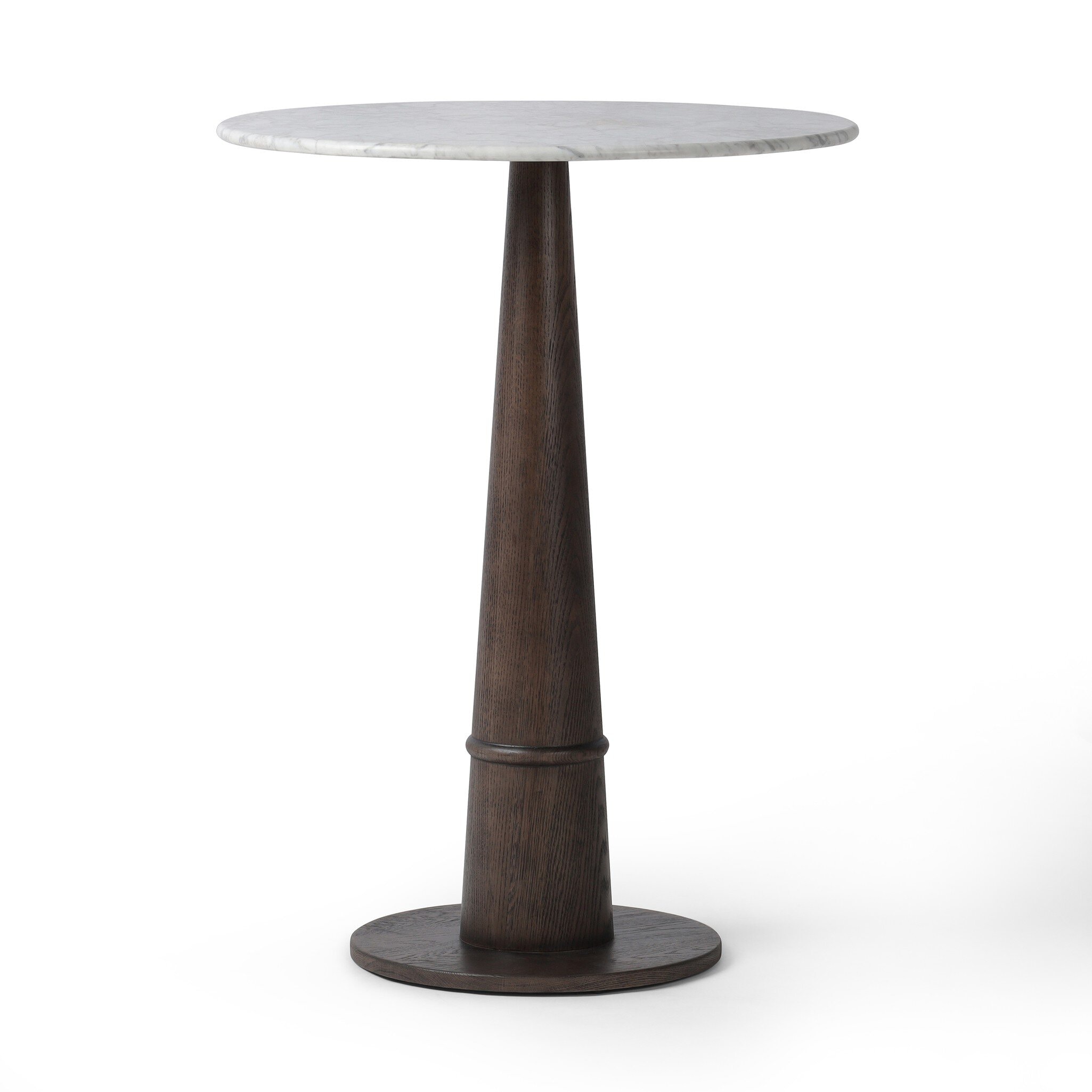 Four Hands Goetz Bar + Counter Table - Honed White Marble 242923-001