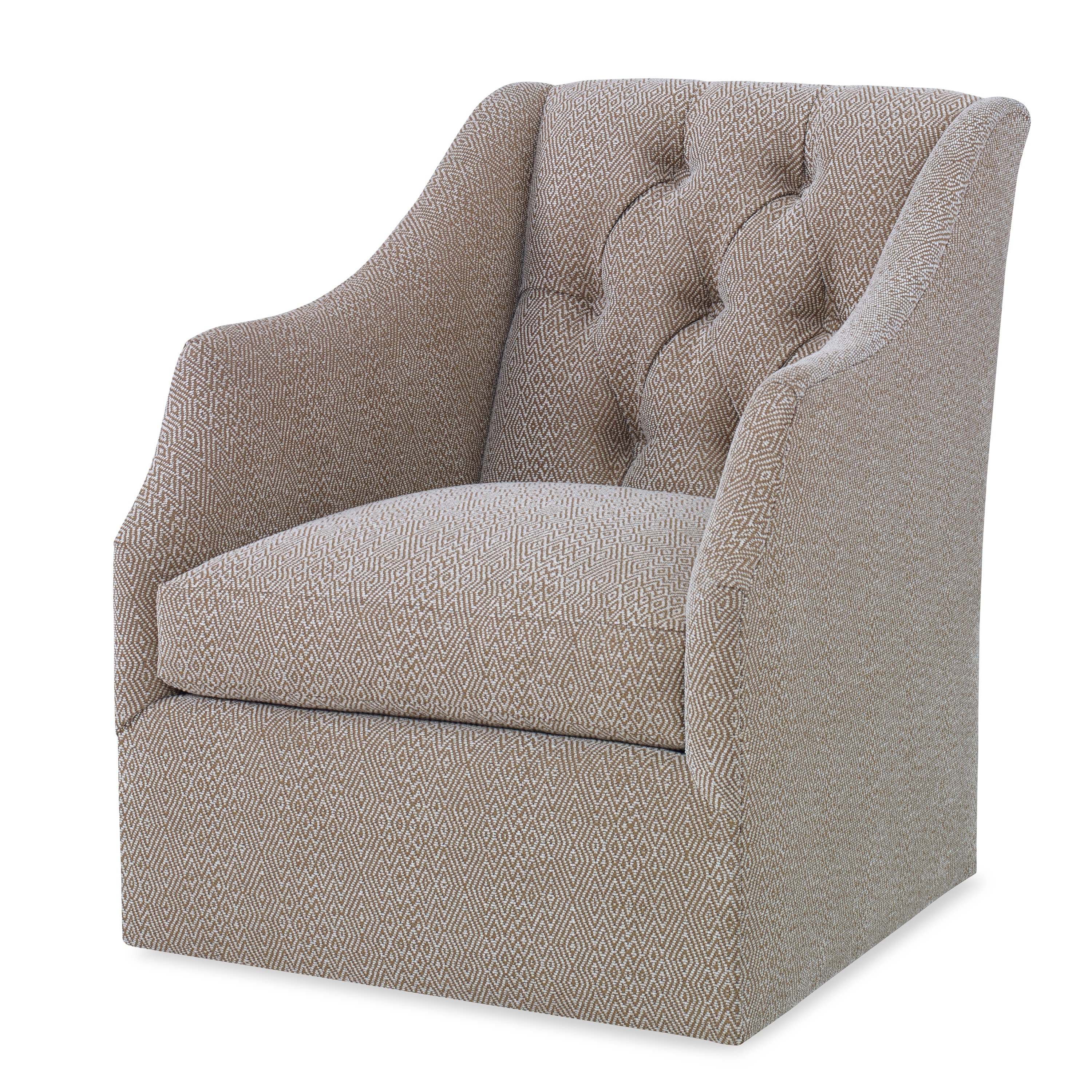 Ambella Home Claudette Swivel Chair Tufted Back 243-00