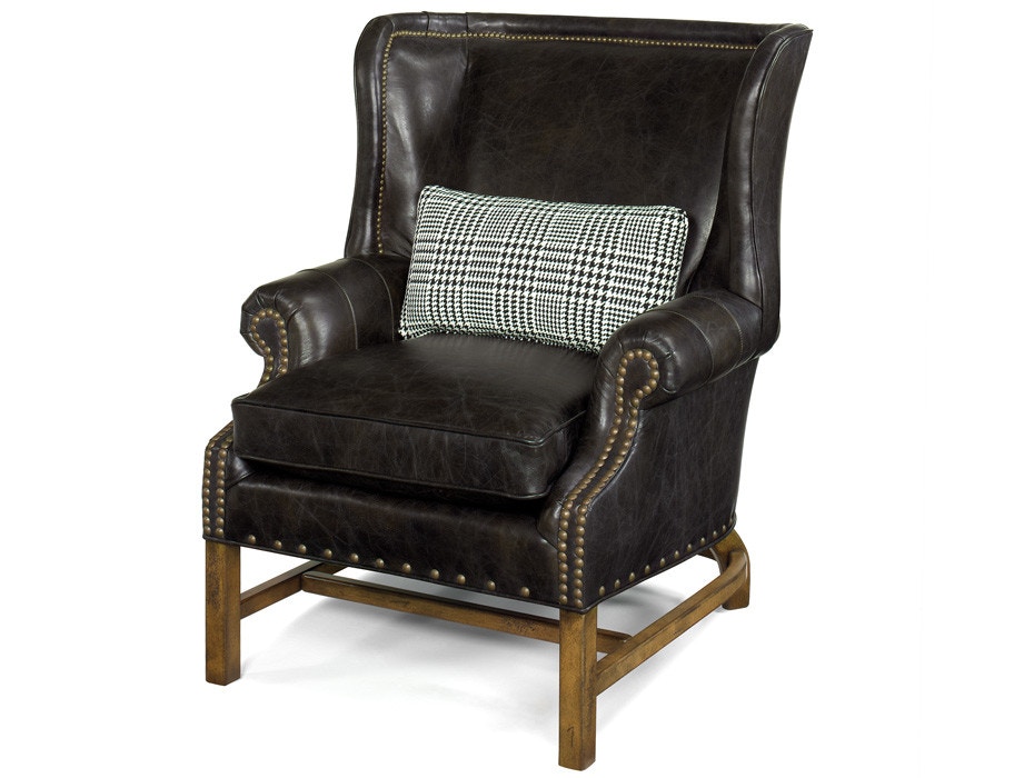 McKinley Leather Hamilton Library Wing Chair 261-PB