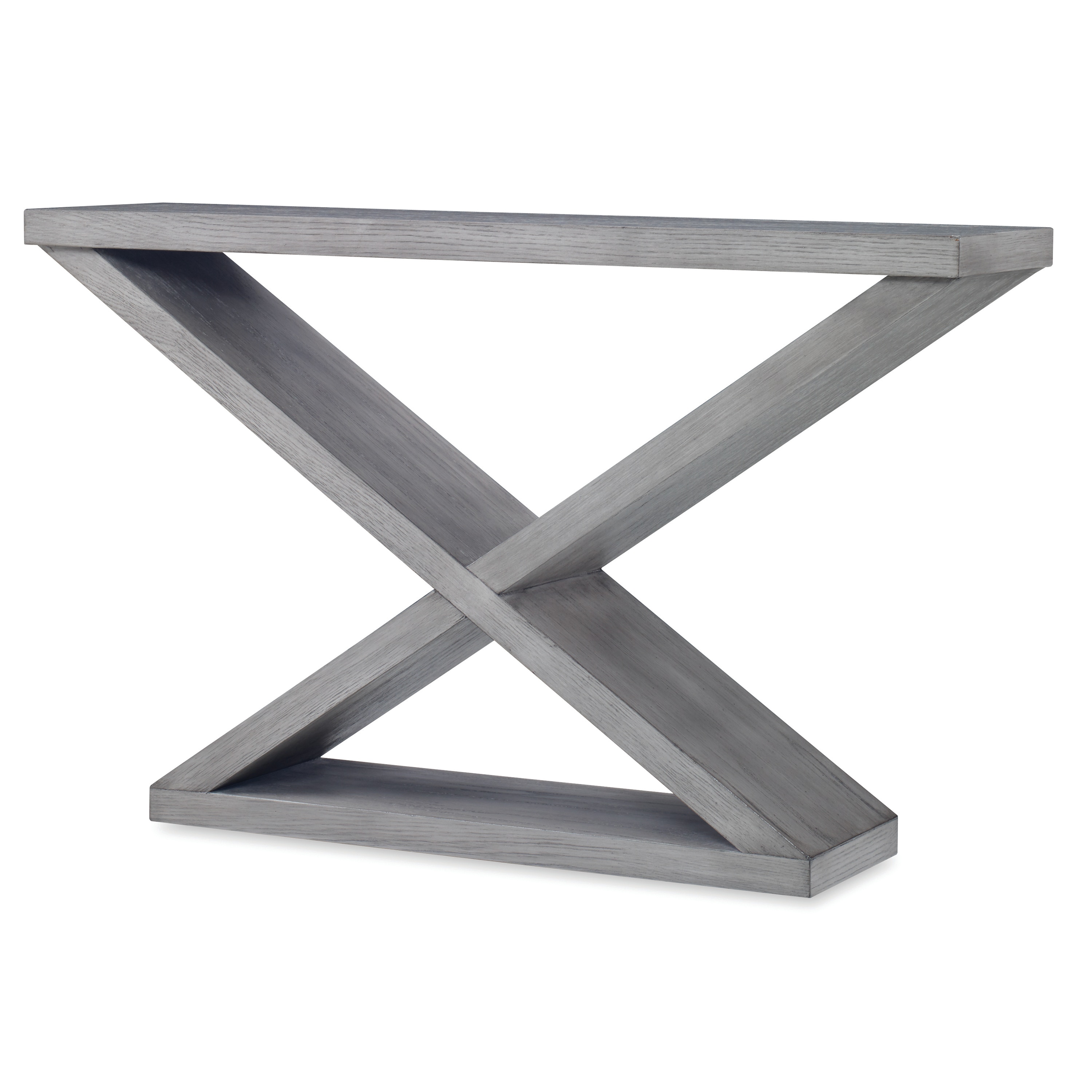 Ambella Home Salone Double-V Console Ash Grey 27037-850-003