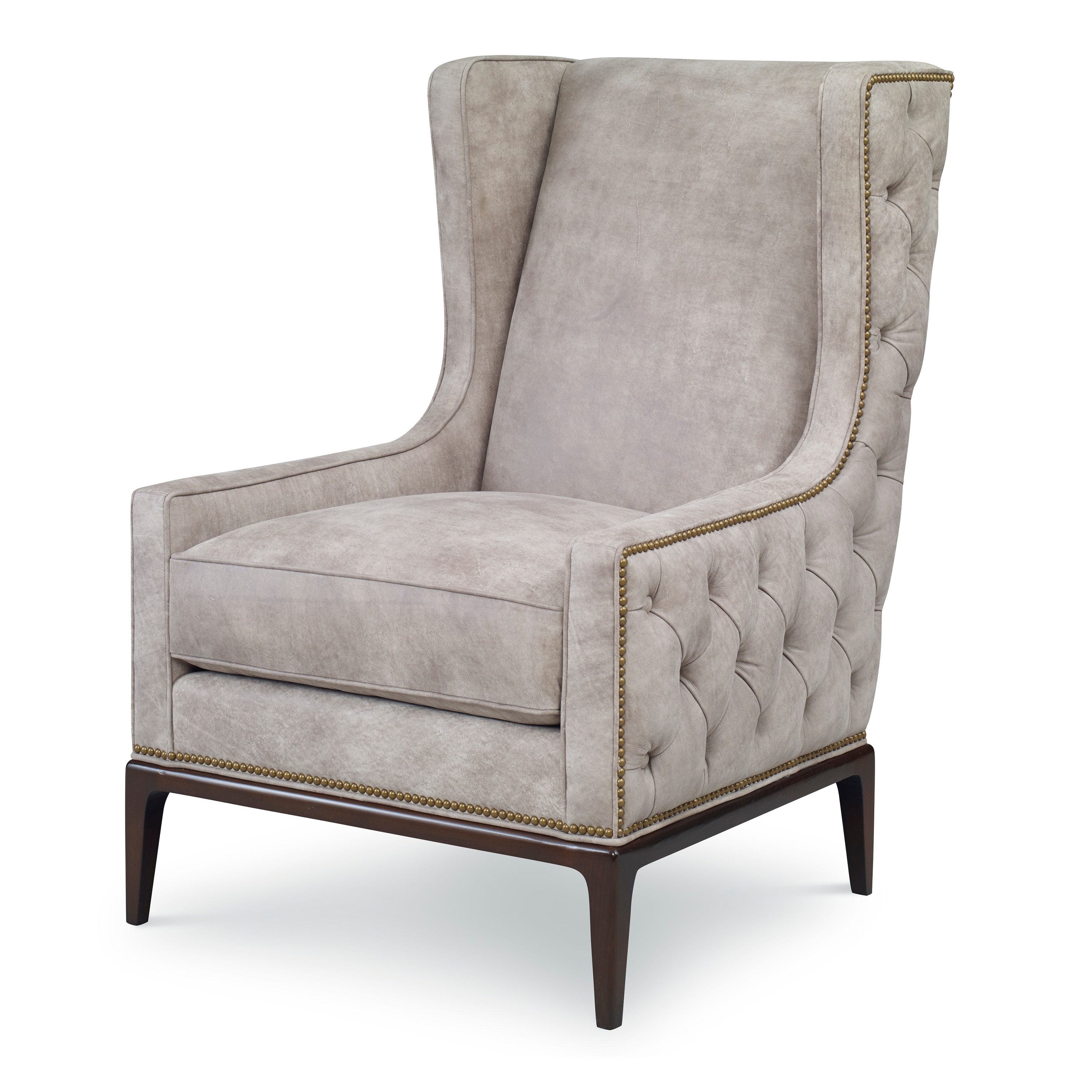 Ambella Home Claxton Wing Chair Tufted Outside 296-00