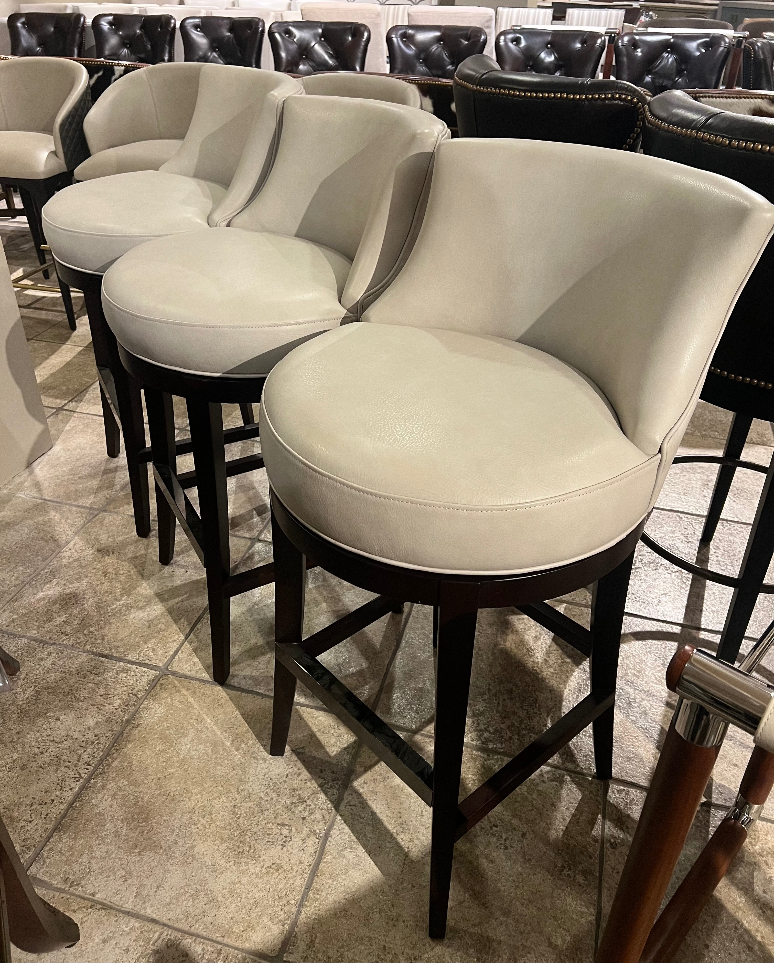 Century Furniture Factory Outlet Dutton Swivel Bar Stool PLR-3855B-PAPYRUS/50
