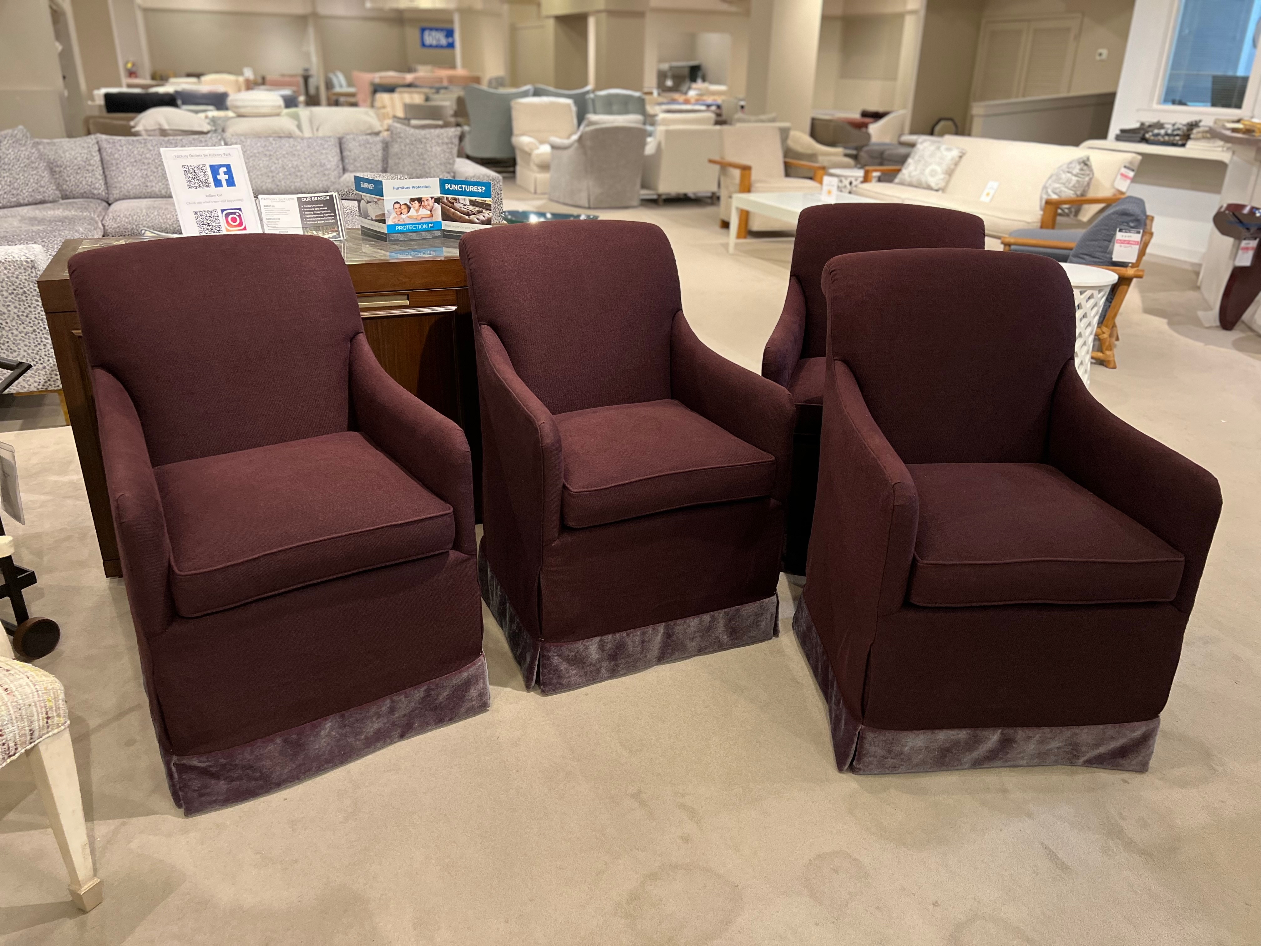 Hickory Chair Factory Outlet Lindsay Chair w/ Casters HC2605-19/220