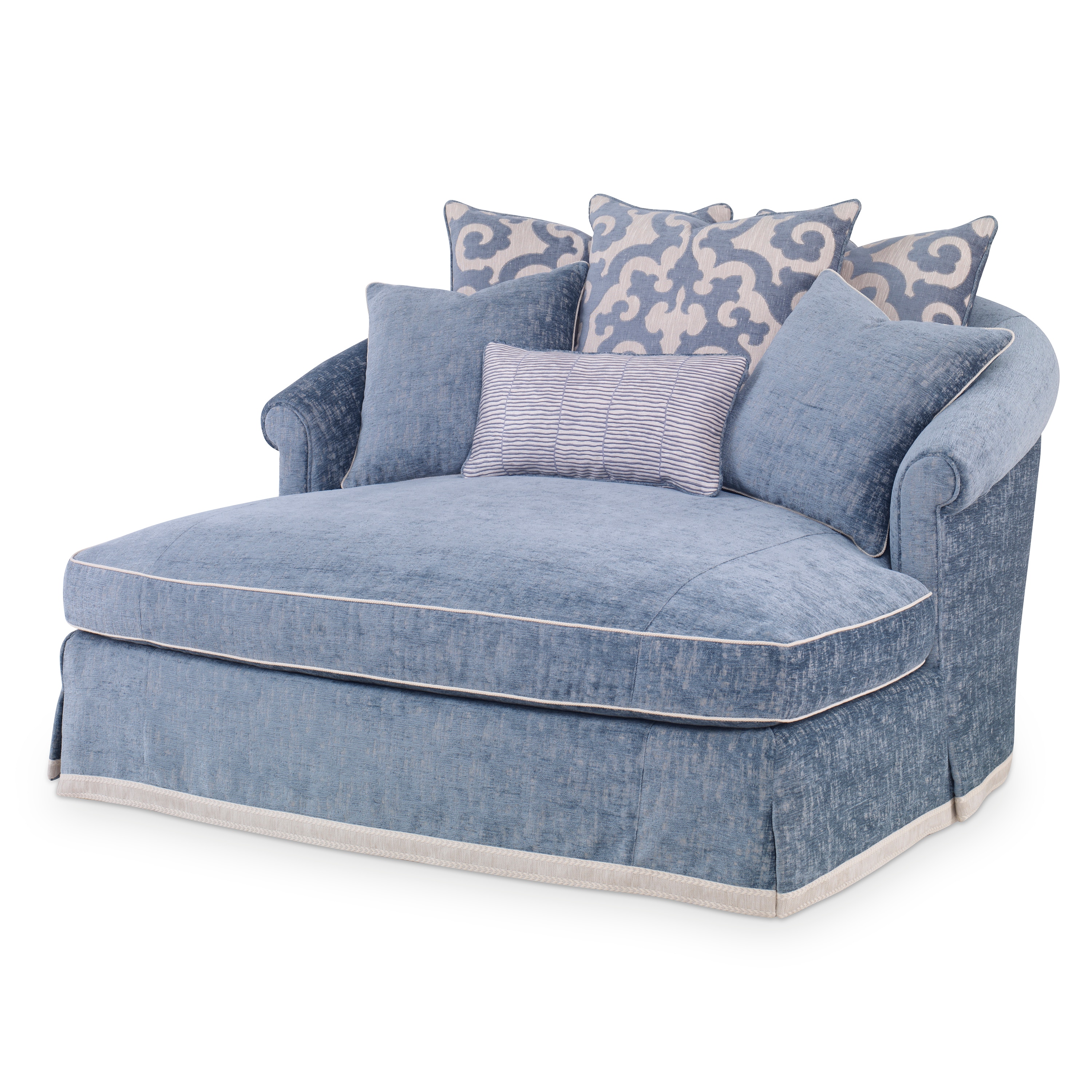 Ambella Home Josephine Double Chaise Skirted 300-00