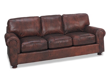 McKinley Leather Living Room Sofa 3104 Hickory Furniture Mart
