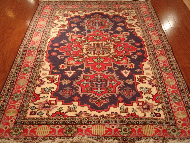 Roya Rugs One-of-a-Kind Fine Unique Old Persian Area Rug 3197