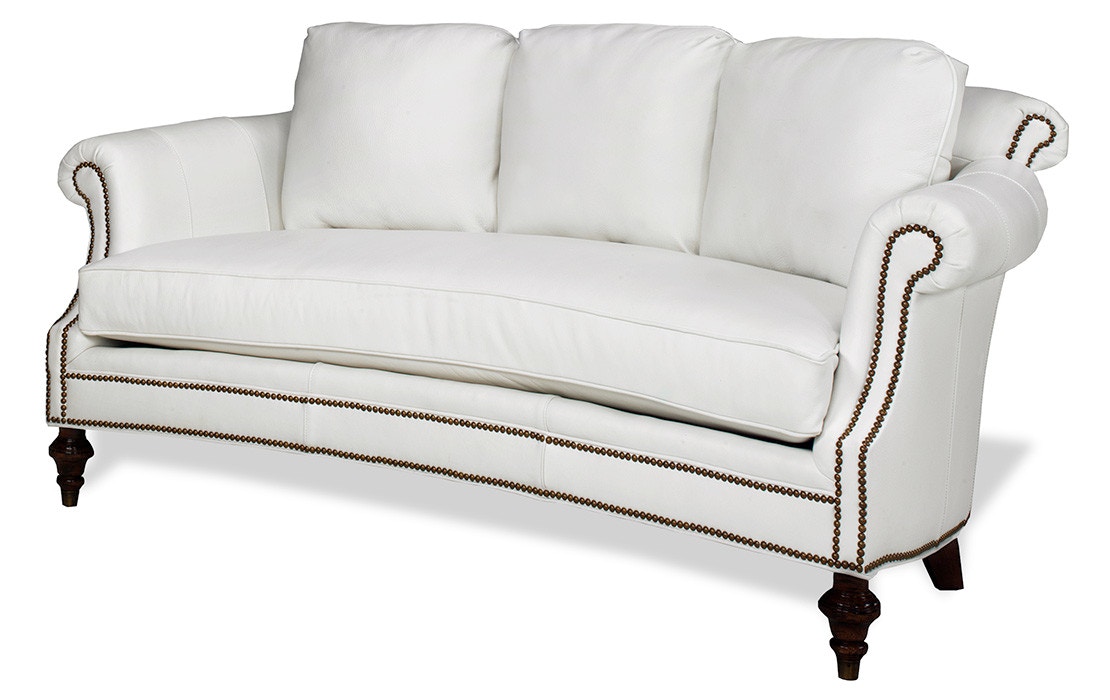 McKinley Leather Living Room Grimsby Settee 324472 Hickory Furniture Mart Hickory, NC