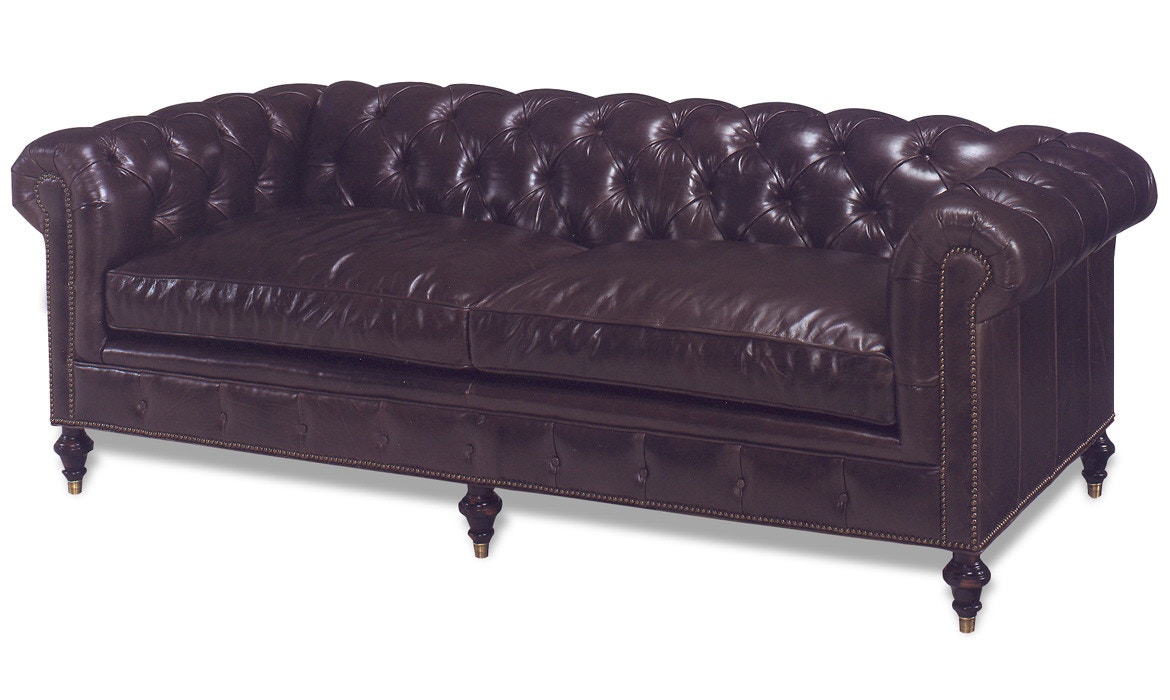 McKinley Leather Monticello Chesterfield Sofa 3274