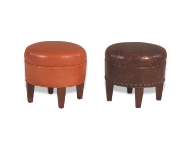 McKinley Leather Stool 33
