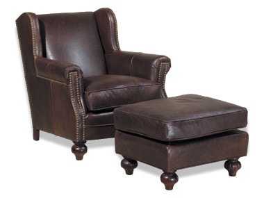 McKinley Leather Living Room Austin Chair 342ML Hickory Furniture
