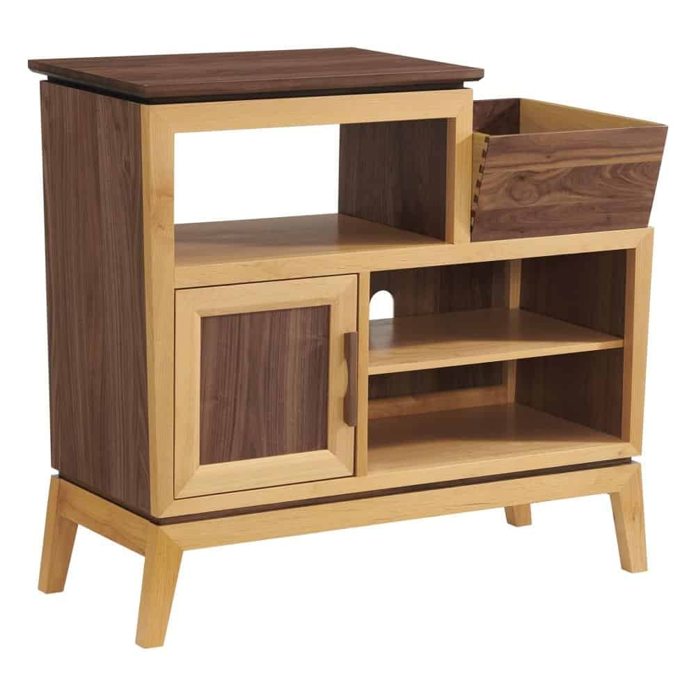 Southern Style Fine Furniture Addison Vinyl Record Station by Whittier Wood 3527DUET
