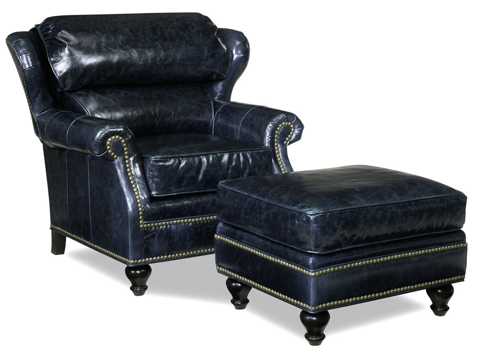 McKinley Leather Bunyan Ottoman 3950