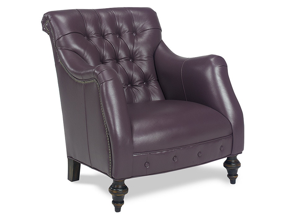 McKinley Leather Living Room Dover Chair 397 Hickory Furniture Mart