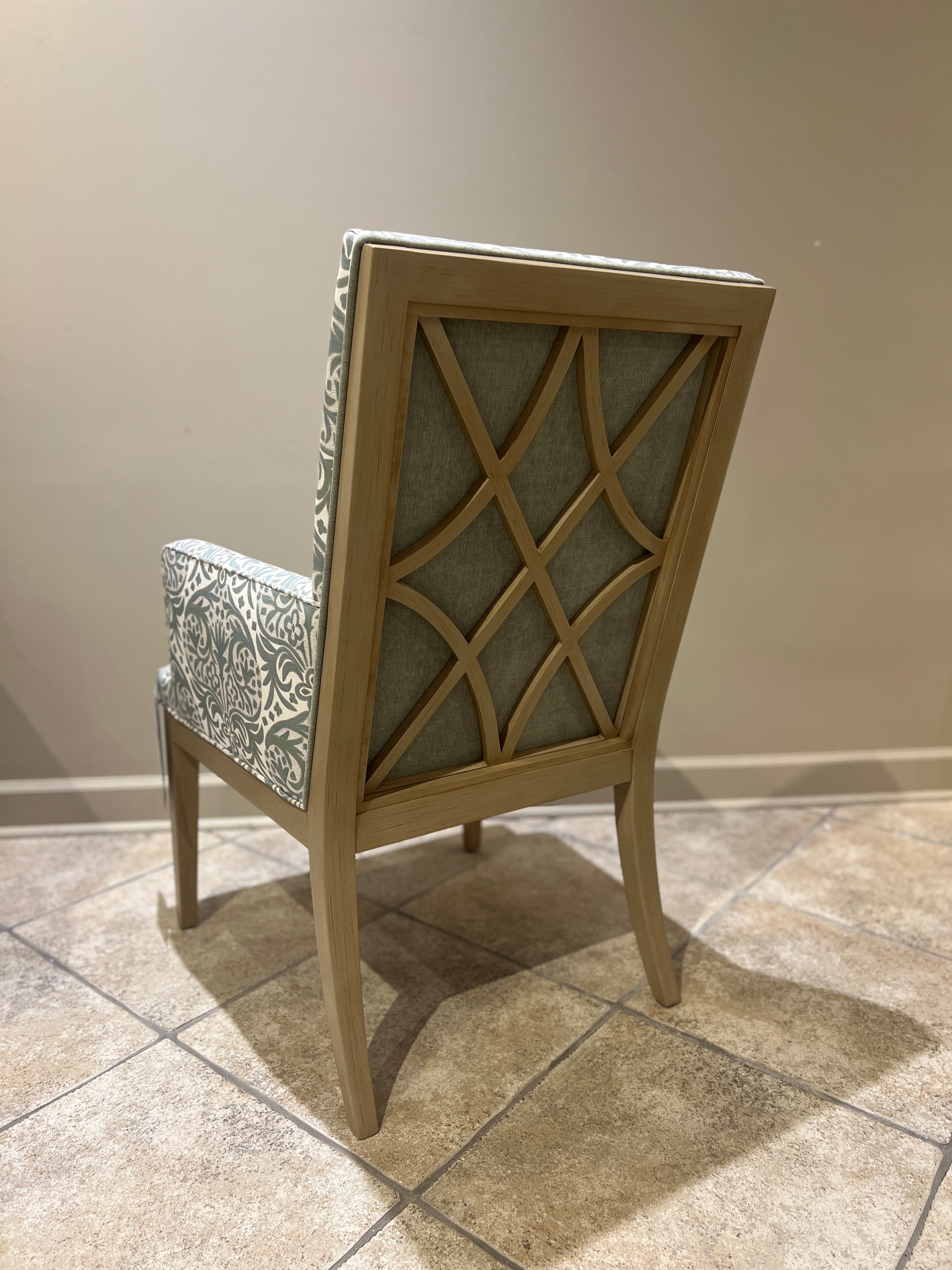 Jessica Charles Factory Outlet Fretwork Lattice Arm Dining Chair 1120A-3/10626