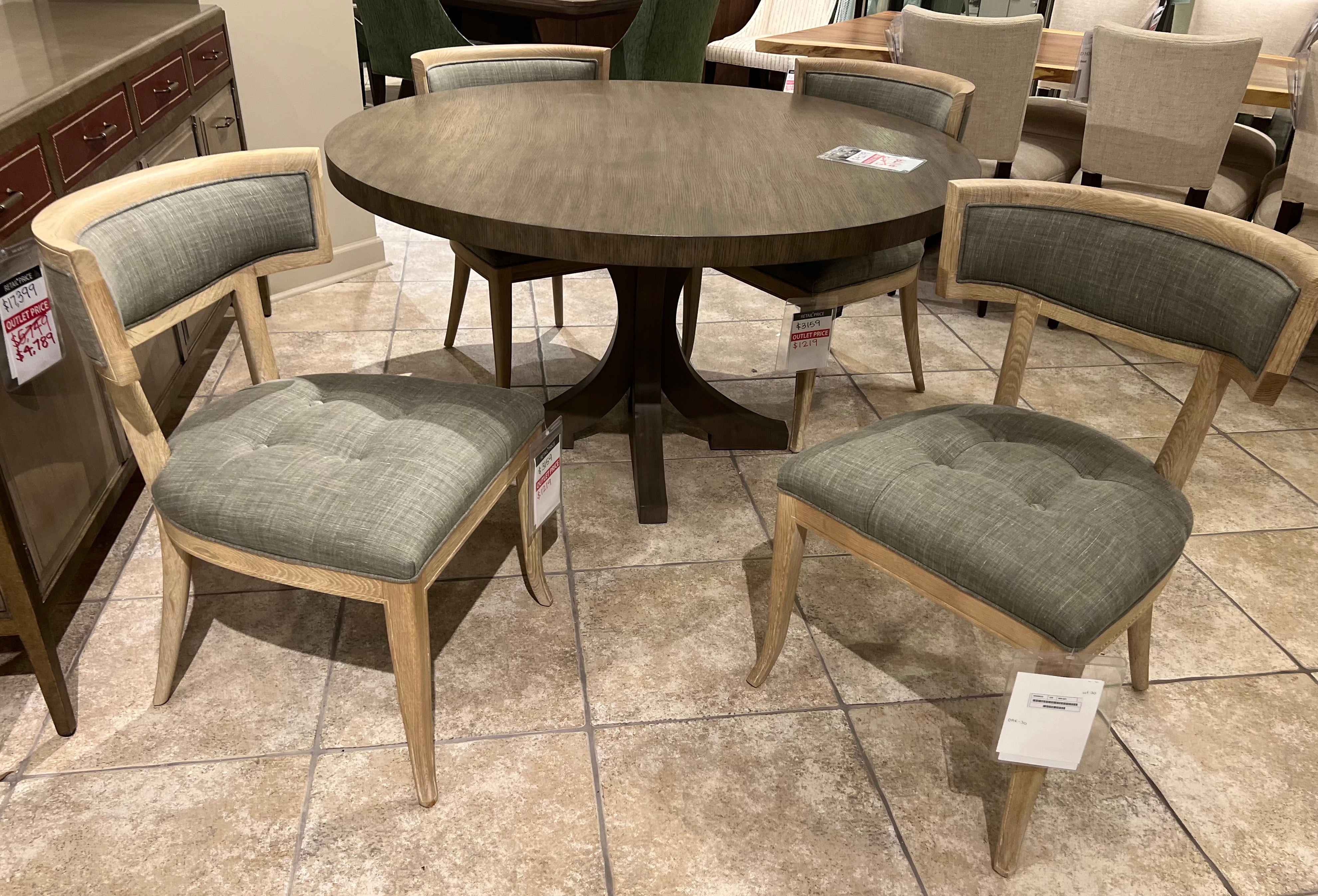 Century Furniture Factory Outlet Curved Back Dining Chair 899-521/220
