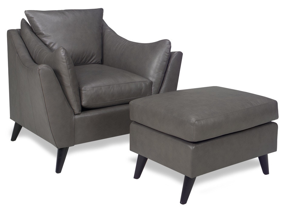 McKinley Leather Olivia Ottoman 4170