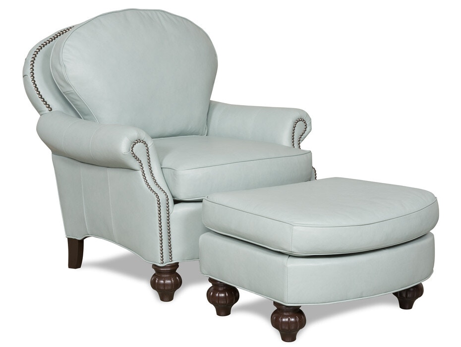 McKinley Leather Ottoman 420