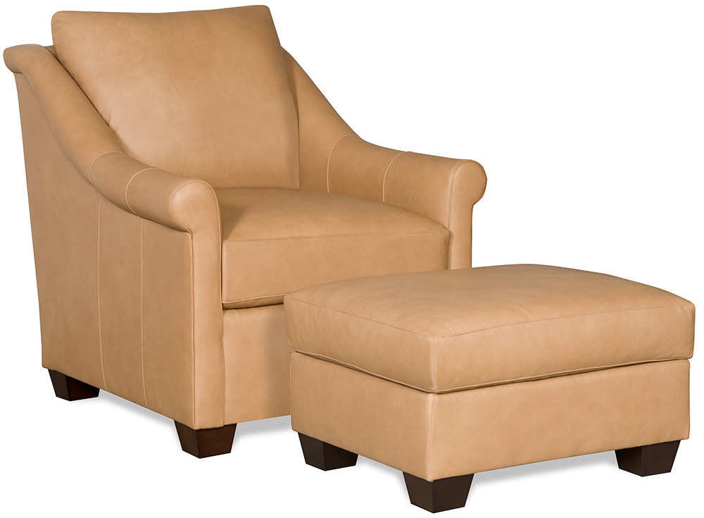 McKinley Leather Tomason Ottoman 4330
