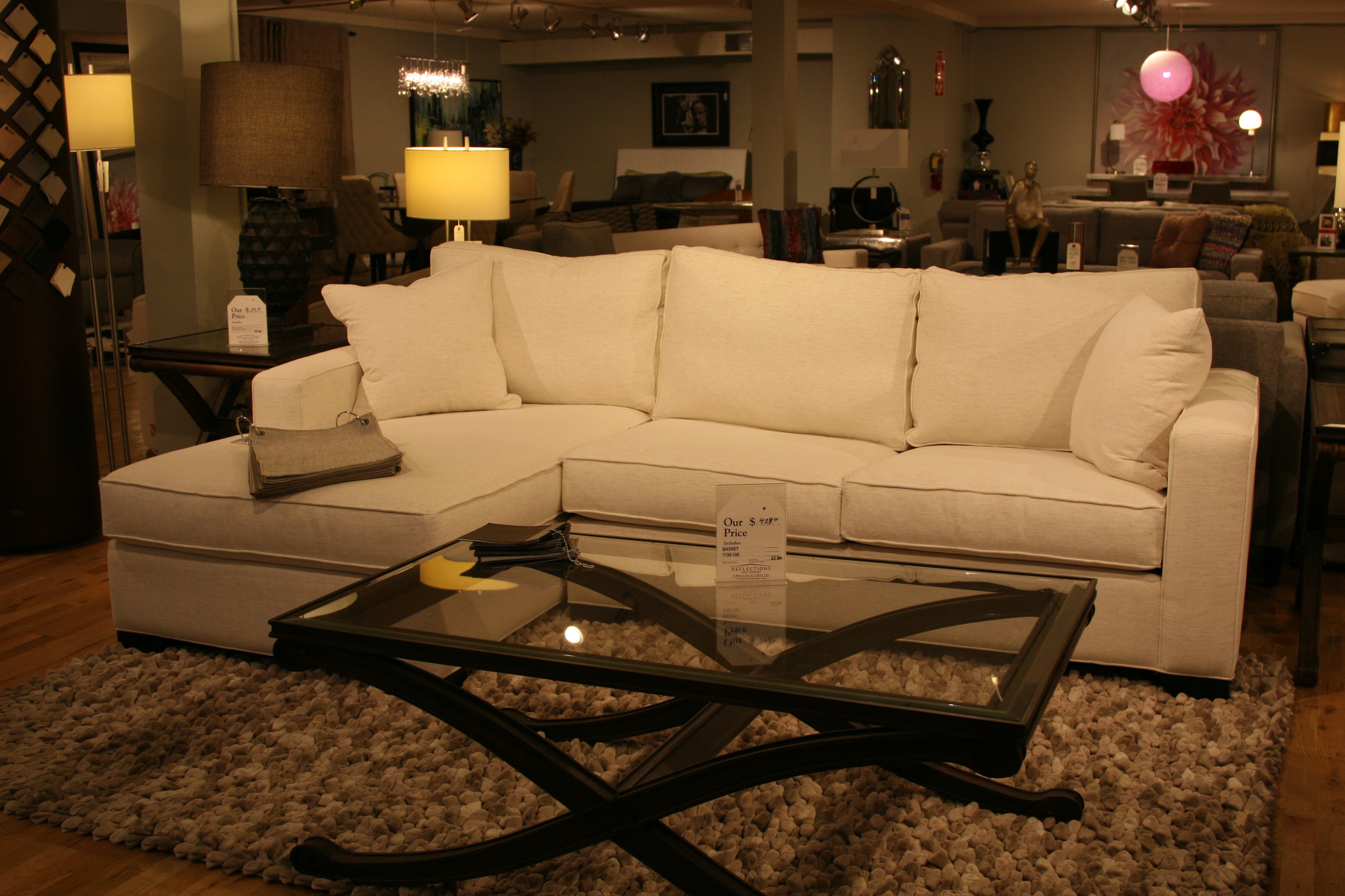 RF Modern by Reflections Grace Sectional by Younger Furniture 49062-49036