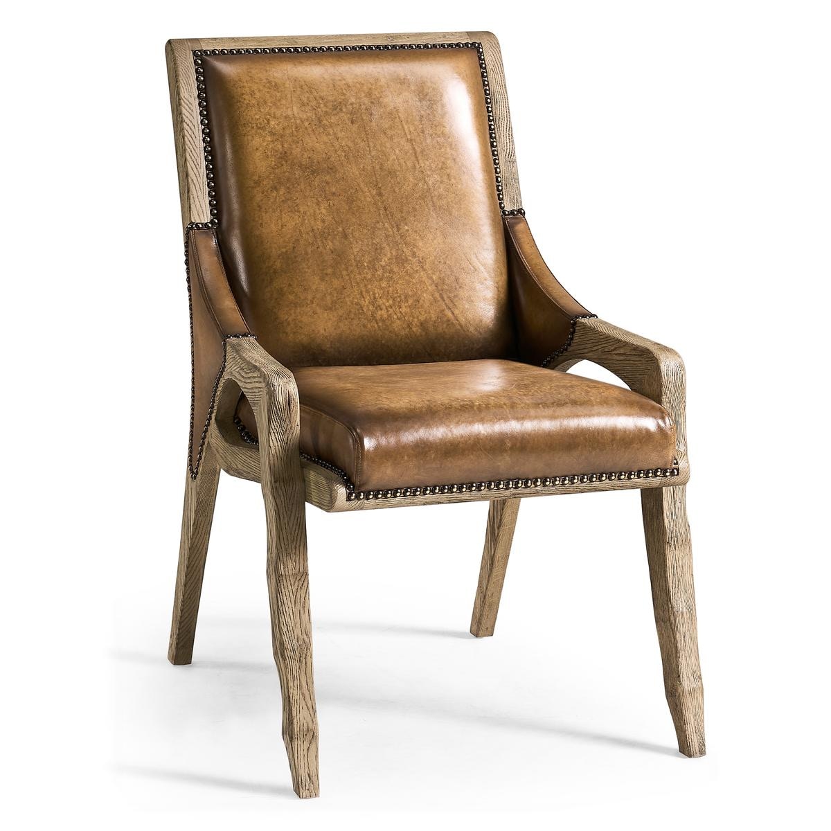 Jonathan Charles Echo Canyon Leather Side Chair 491238-FDO-SC-L040
