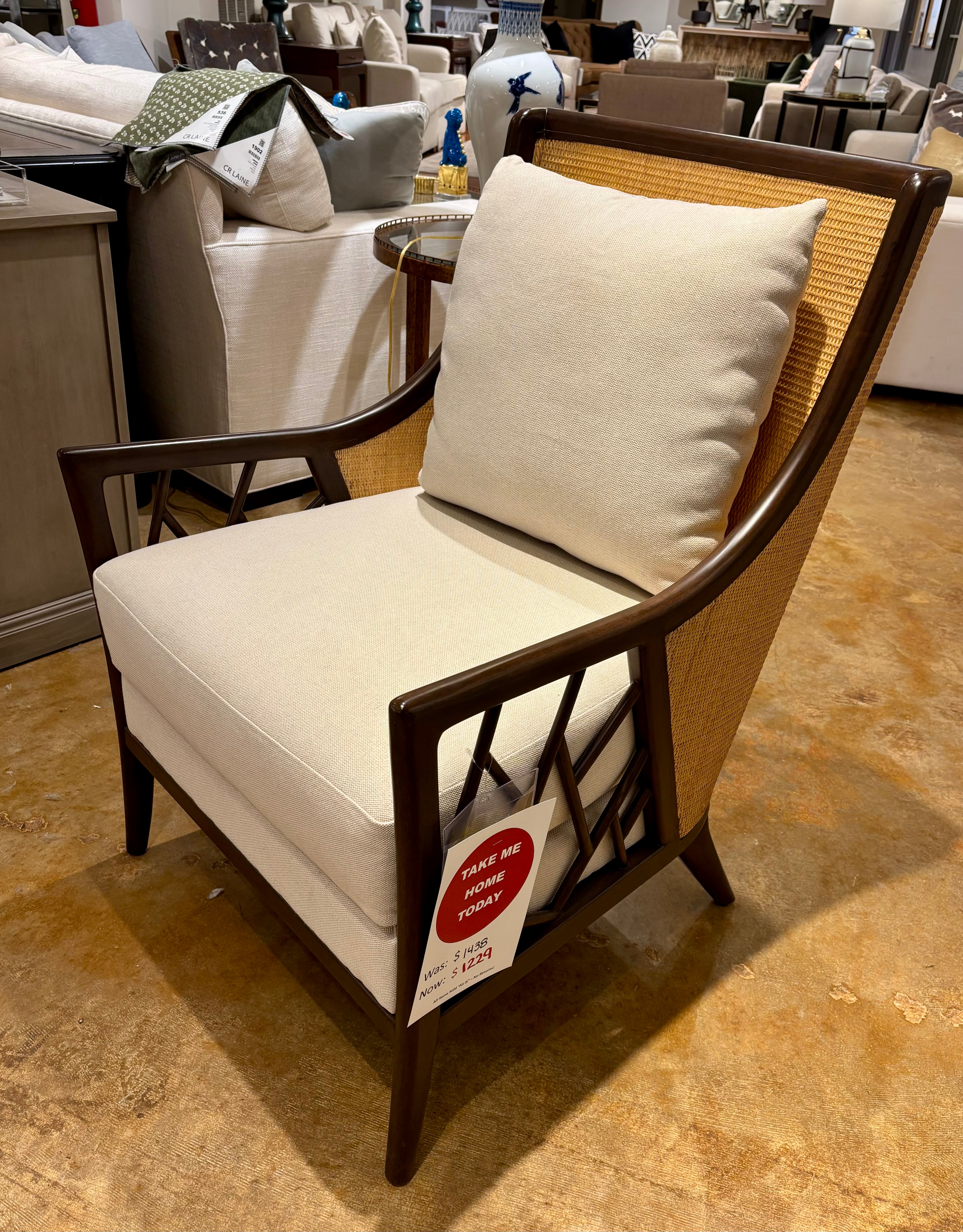 Hickory Park Clearance Angles Chair by Century Furniture CT2090