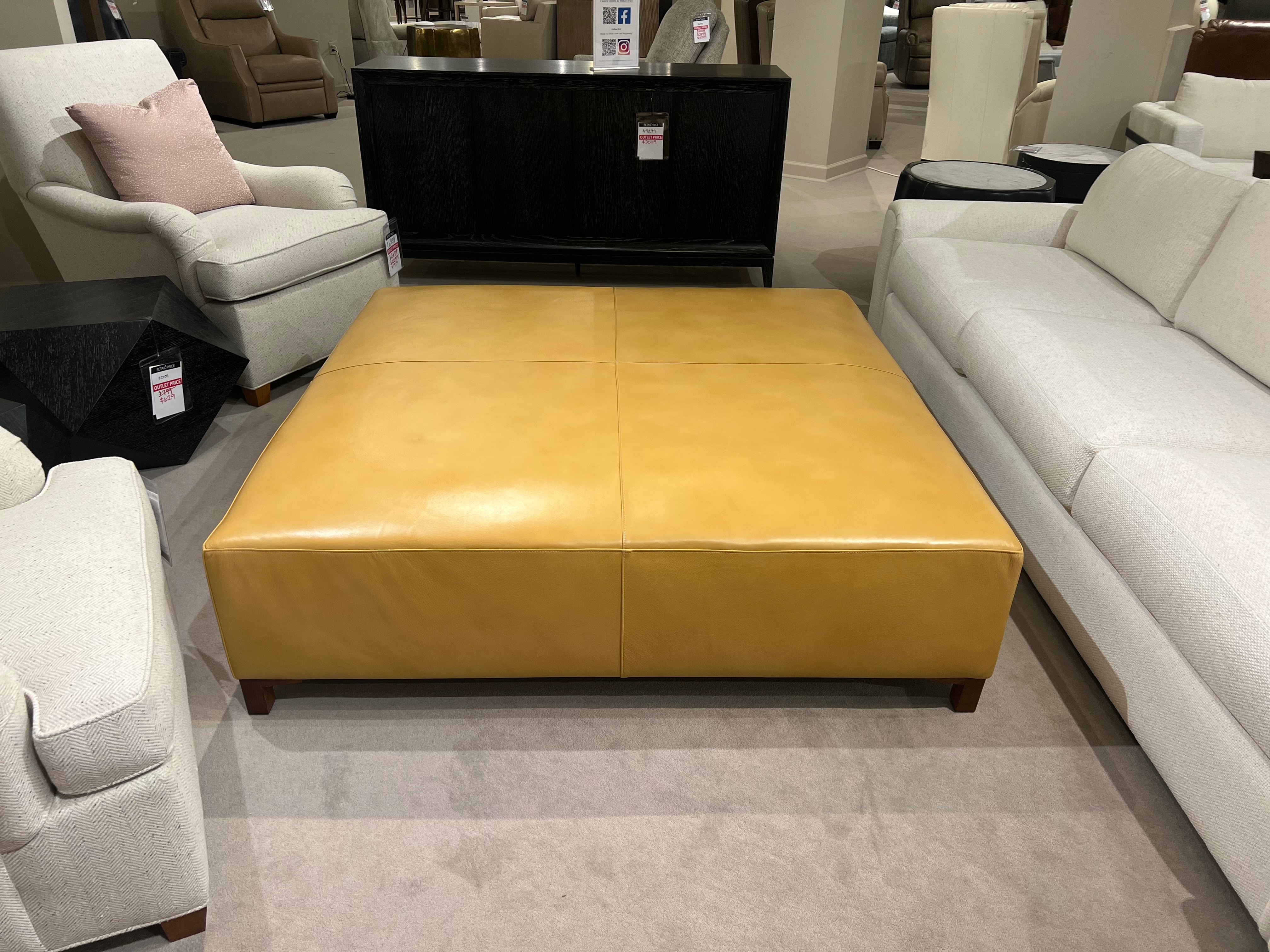 Century Furniture Factory Outlet Rockford 60 Square Cockail Ottoman LTD7110-6060/20