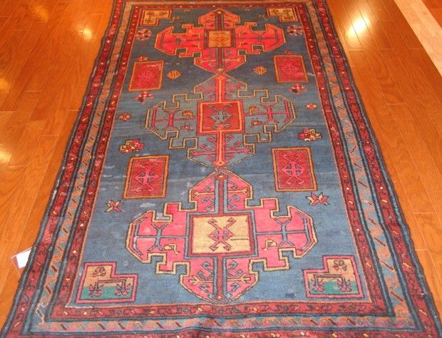 Roya Rugs One-of-a-kind Fine Antique Kazak Area Rug 5030