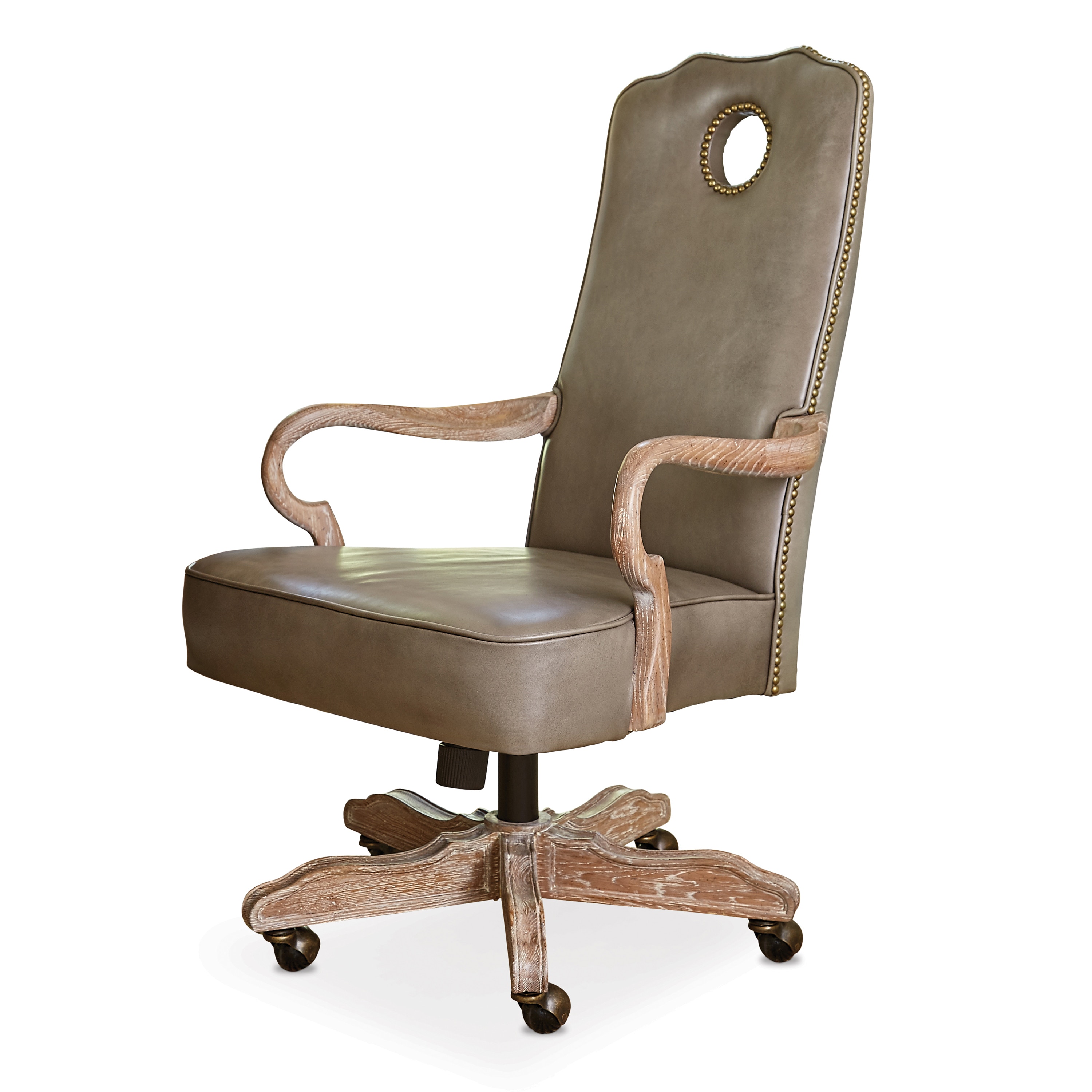 Ambella Home Queen Anne Desk Chair Oak 58013-330-002