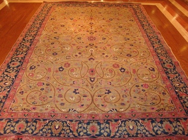 Roya Rugs One-of-a-kind Fine Antique Persian Tabriz Area Rug 5914