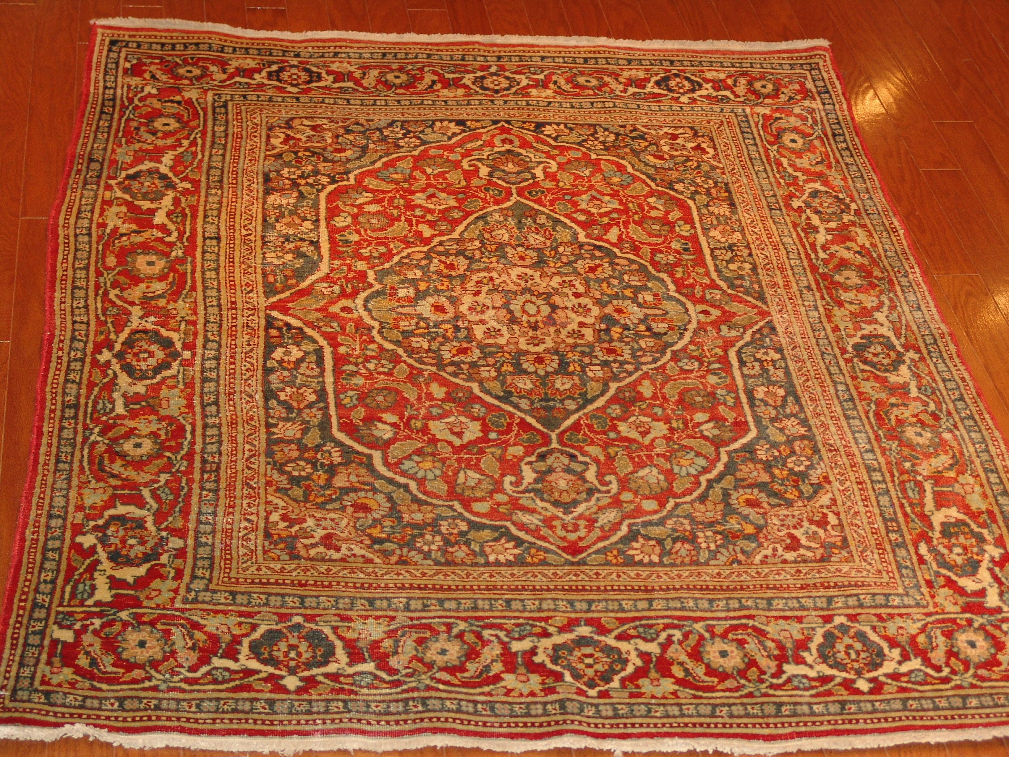 Roya Rugs OneofaKind Fine Antique Persian Tabriz Area Rug 6105
