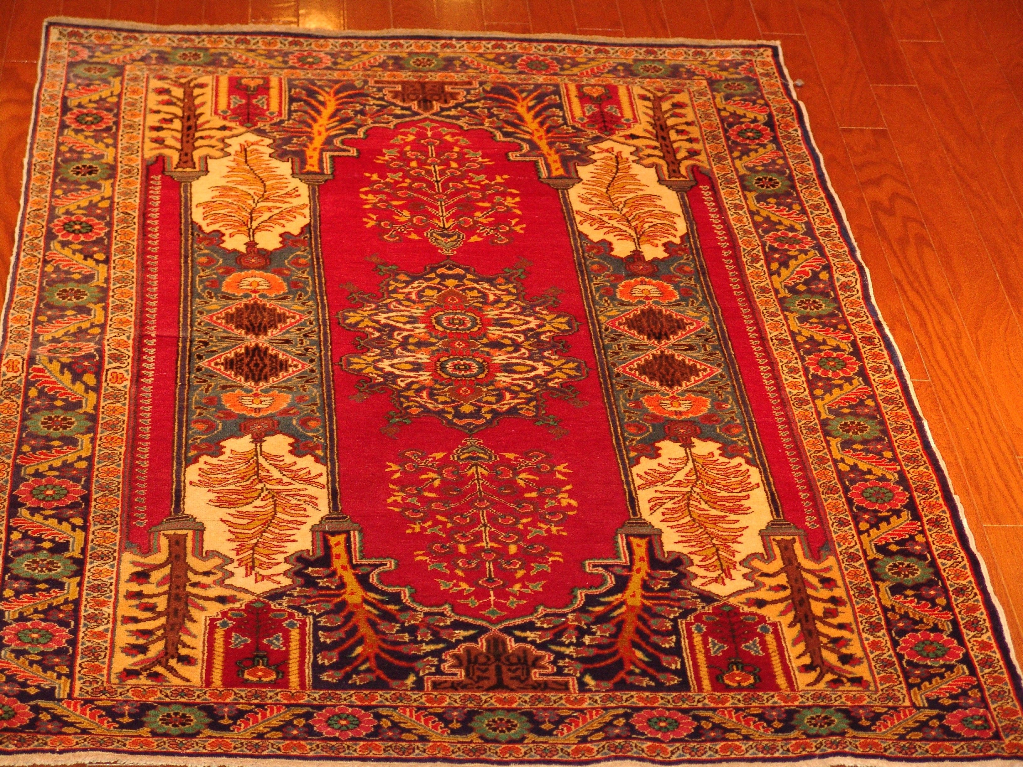 Roya Rugs One-of-a-Kind Fine Antique Turkish Area Rug 6141