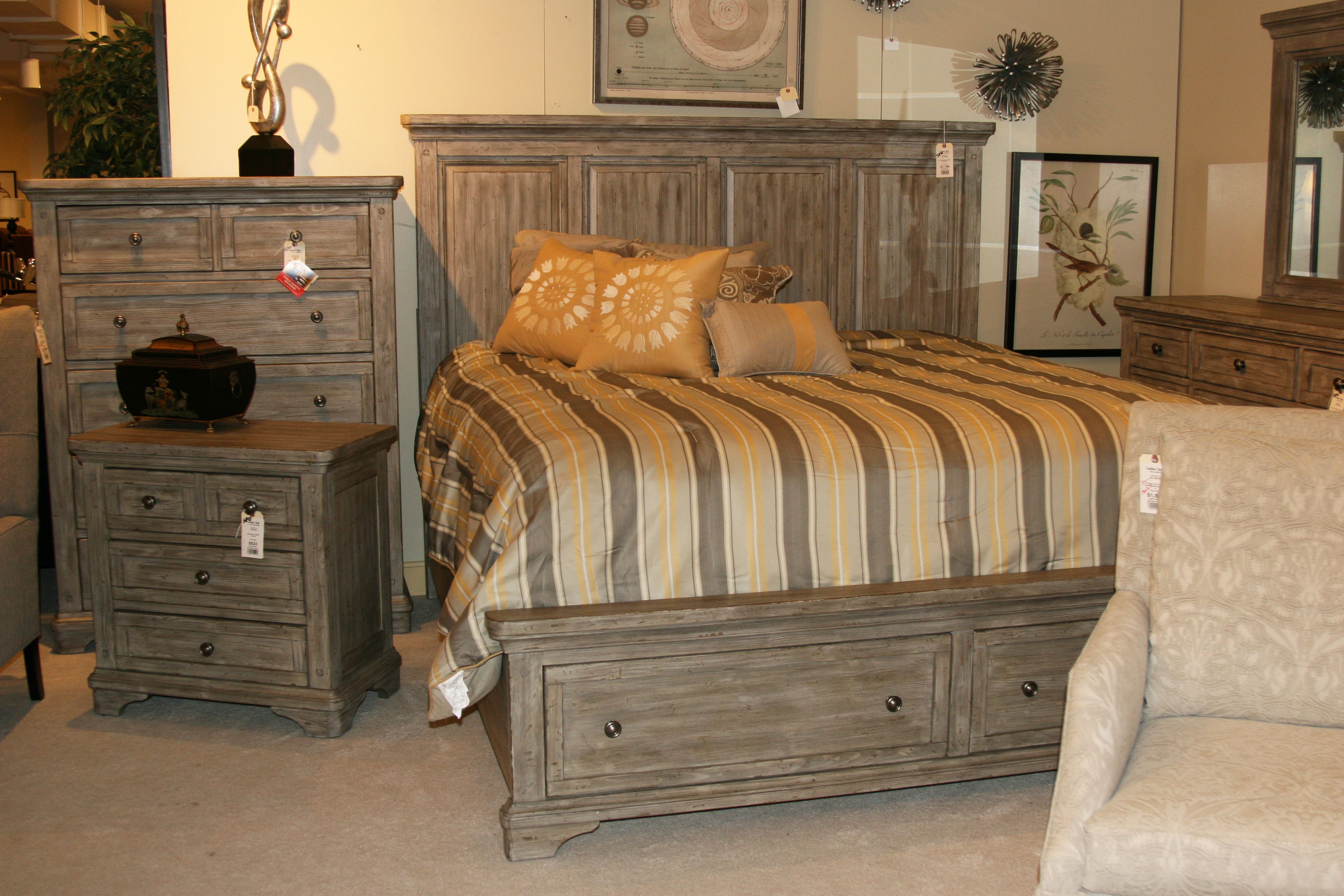 Southern Style Fine Furniture Bedroom Liberty King Storage