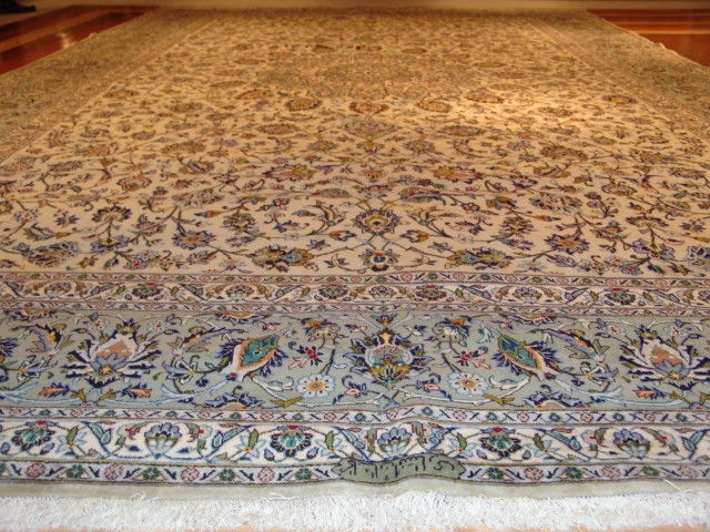 Roya Rugs Floor Coverings OneofaKind Signed Kashan Afshari; Fine