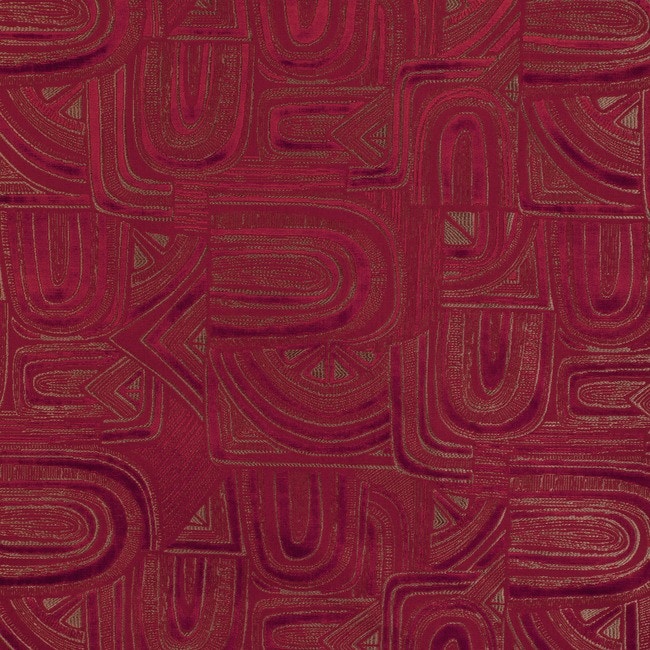 Brunschwig & Fils by Resource Design Timbre Velvet - Garnet 8023139-19-0