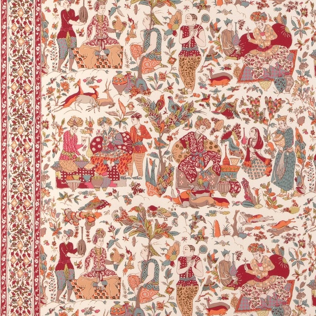 Brunschwig & Fils by Resource Design Shalimar Print in Berry/Sand 8024100-716-0