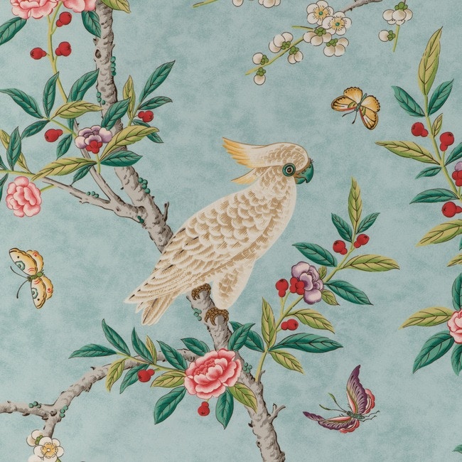 Brunschwig & Fils by Resource Design Kanchou Print - Aqua 8024106-353-0