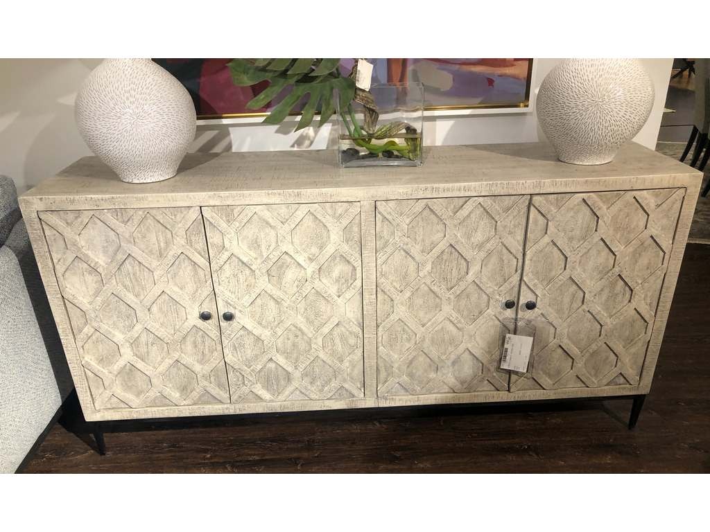 Hickory Park Furniture Outlet Living Room Credenza in Dune Finish by