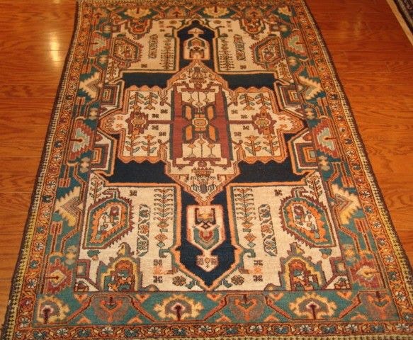 Roya Rugs One-of-a-Kind Fine Antique Persian Area Rug 8240