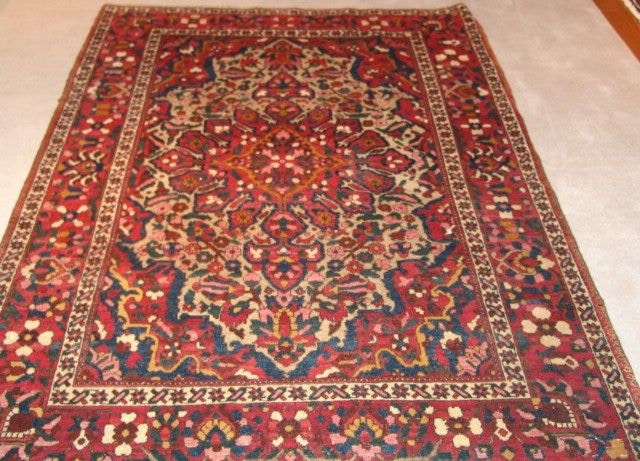 Roya Rugs One-of-a-Kind Fine Antique Persian Bakhtiari; Fine Old Persian Bakhtiari; 8244
