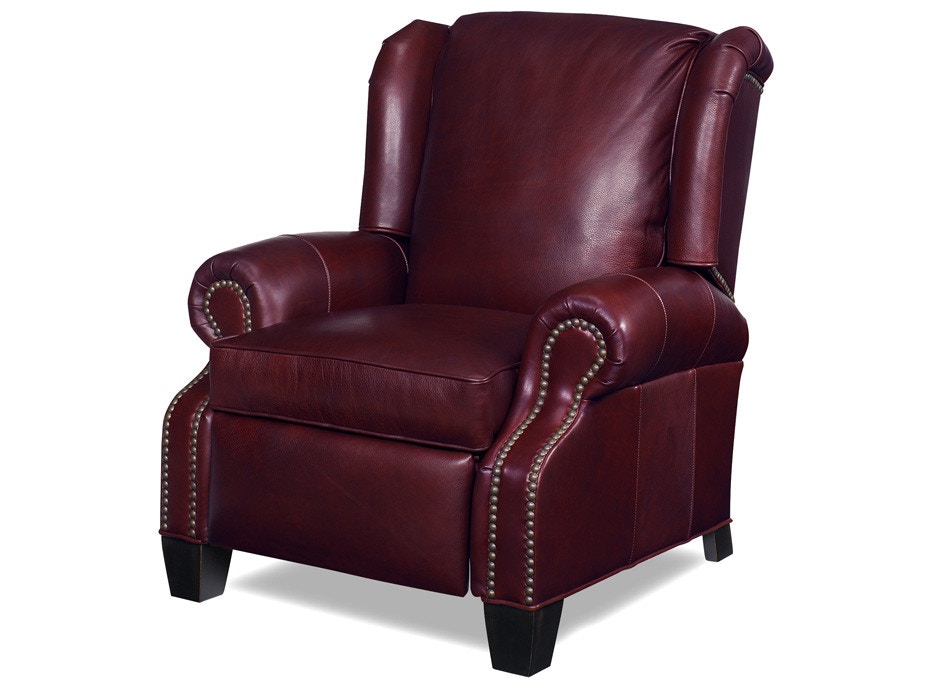 McKinley Leather Living Room Lawson Recliner 86 Hickory Furniture