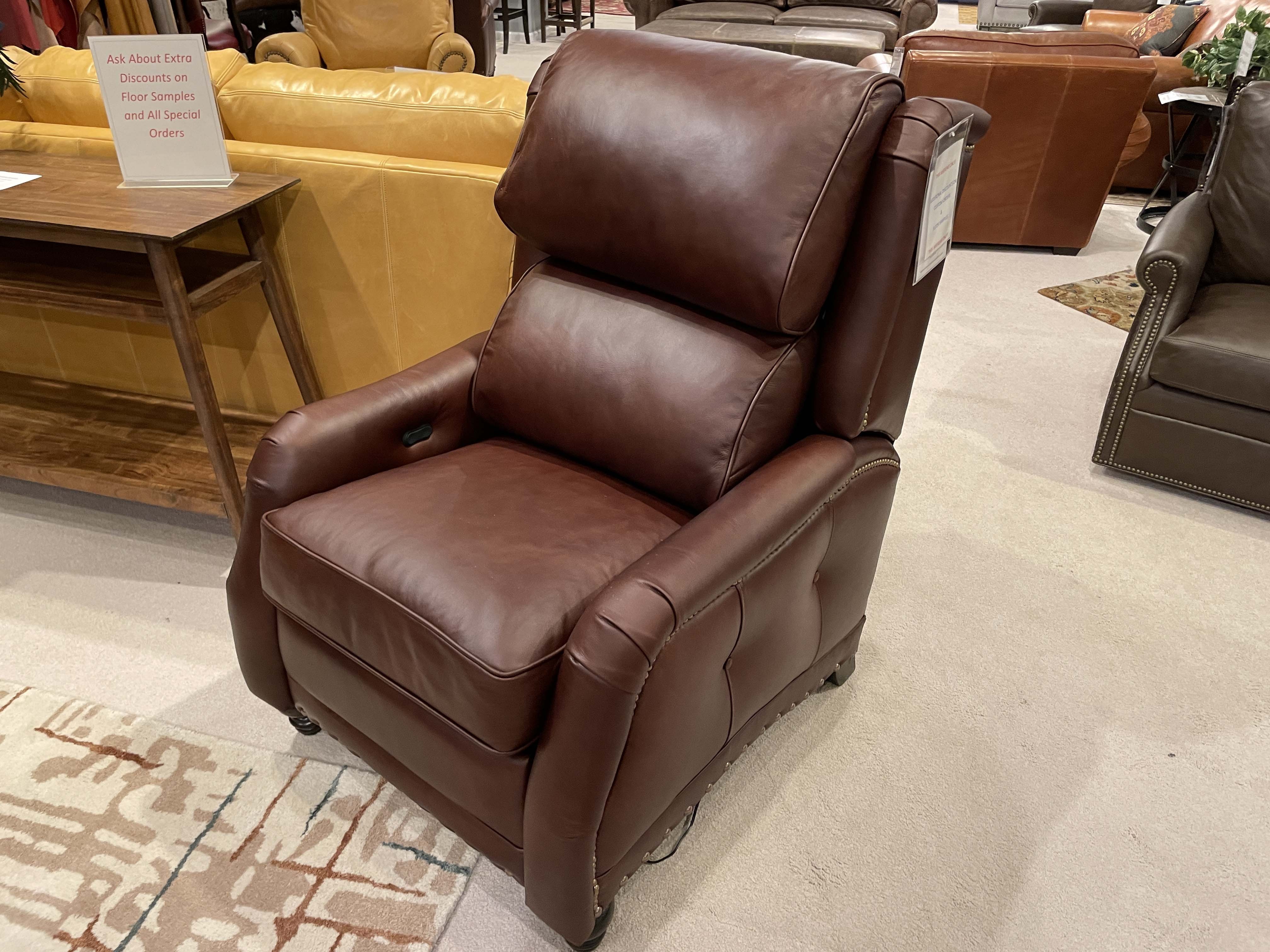 Leather & More Leather Power Recliner by American Classics - In Stock! 881-RE