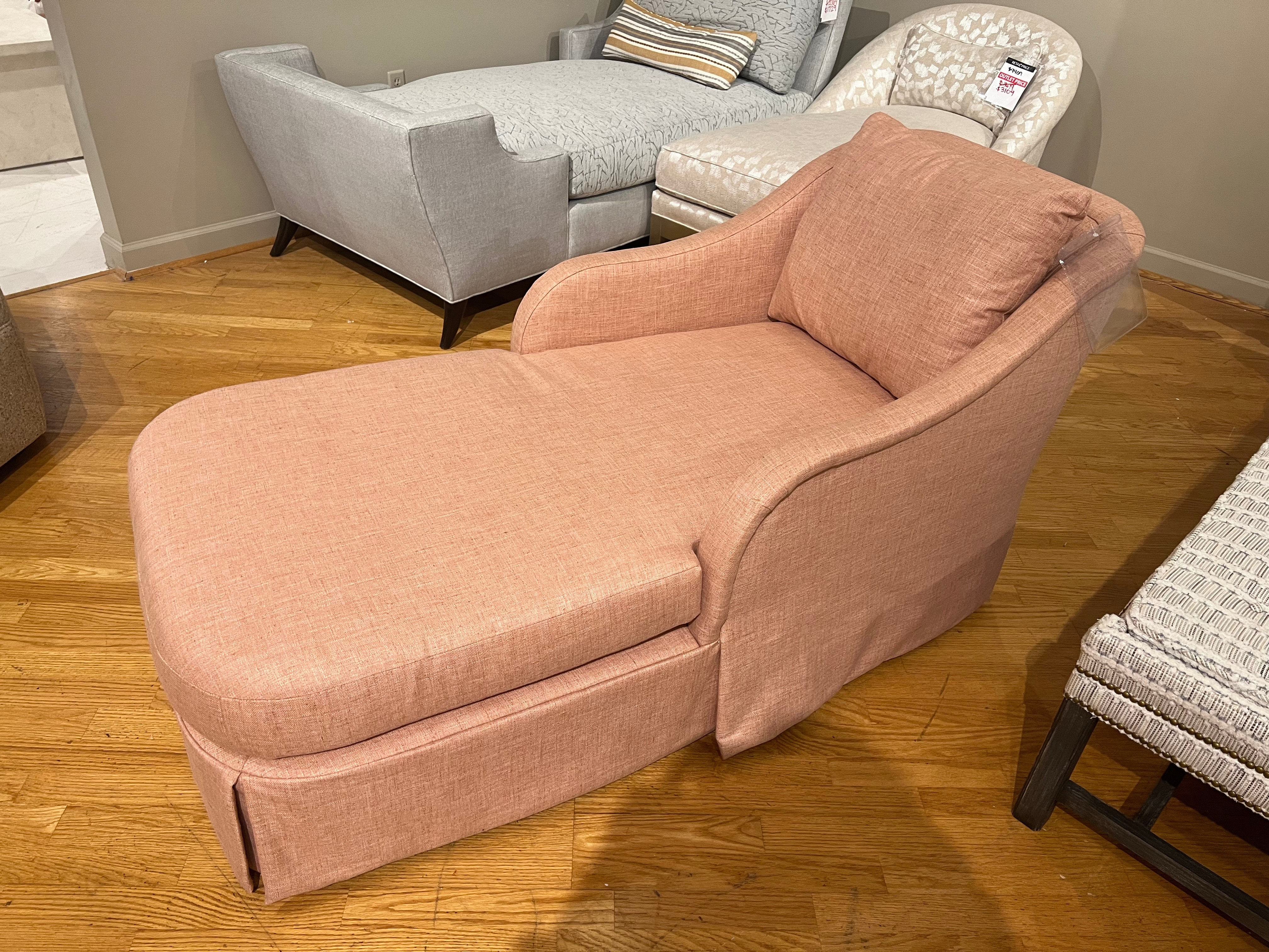 Highland House Factory Outlet Marcel Skirted Chaise 2013-34/50